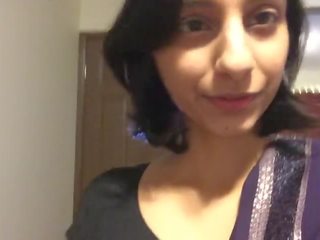 WMIF Indian Camgirl Worships White penis & gives Dildo Footjob